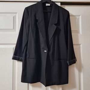 Vintage Bobbie Brooks Black Blazer Size L